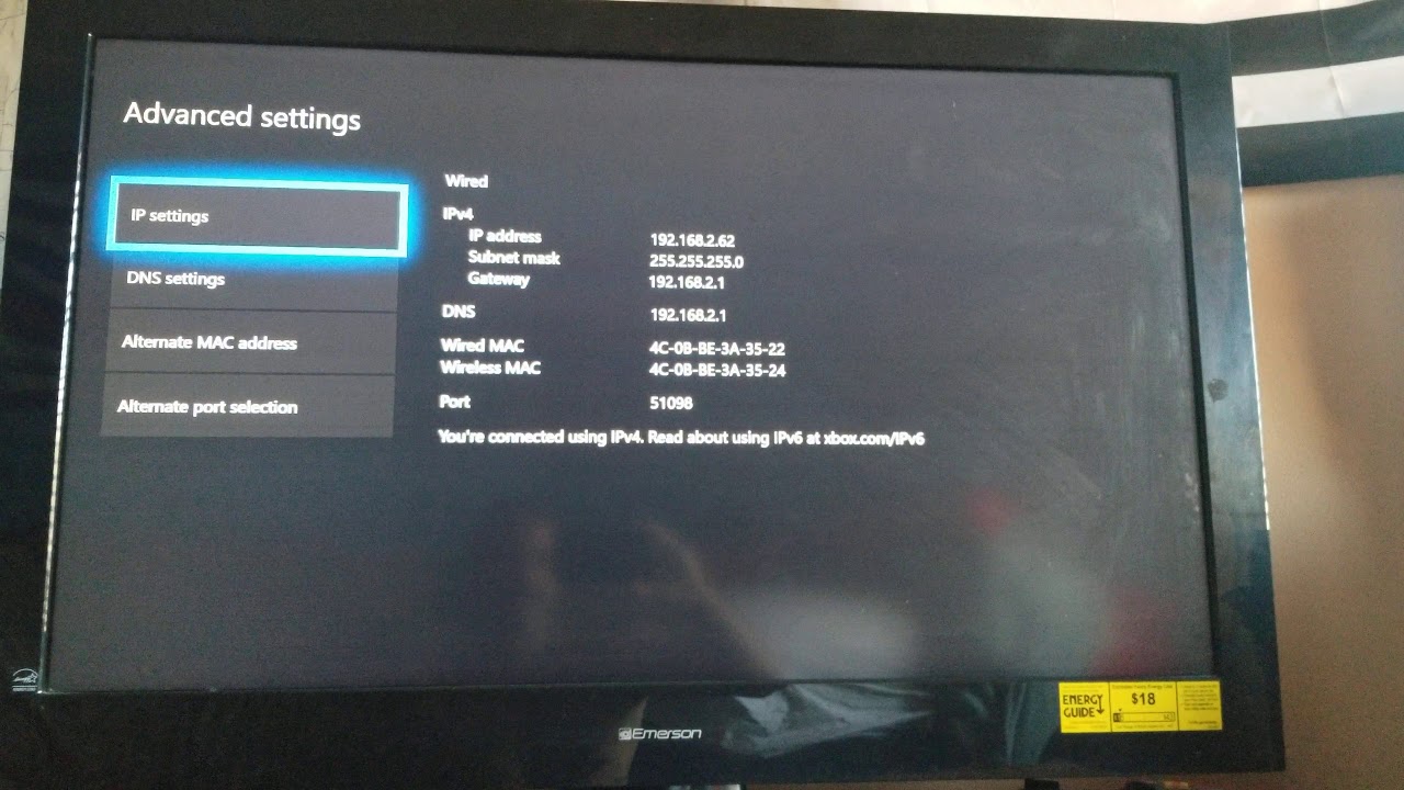 does your computer have to be on to use the mac address for xbox one?
